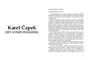 Karel Čapek:Devatero pohádek