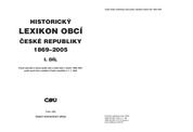 ČSÚ:Historický lexikon obcí ČR 1869–2005 – I. díl