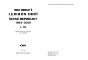 ČSÚ:Historický lexikon obcí ČR 1869–2005 – II. díl