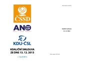 ČSSD, ANO 2011, KDU-ČSL:Koaliční smlouva 2013
