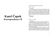 Karel Čapek:Korespondence (2. díl)