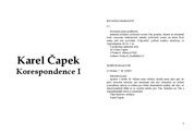 Karel Čapek:Korespondence (1)