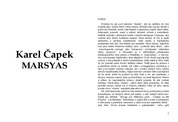 Karel Čapek:Marsyas čili Na okraj literatury