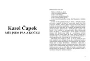 Karel Čapek:Měl jsem psa a kočku