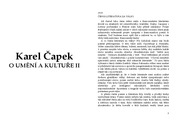 Karel Čapek:O umění a kultuře (II.)