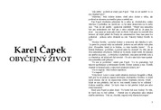 Karel Čapek:Obyčejný život