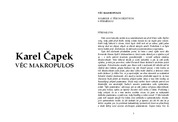 Karel Čapek:Věc Makropulos